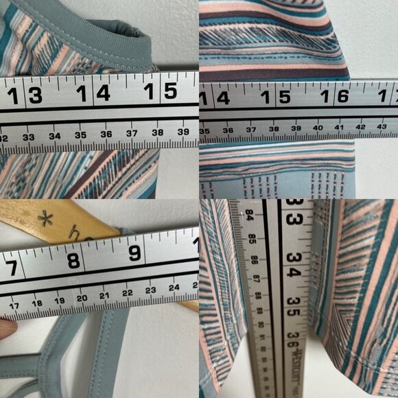 Prana Ardor Dress Green Print Agave Samba Built In Bra Size XS Sweat Wick Travel - Picture 11 of 11